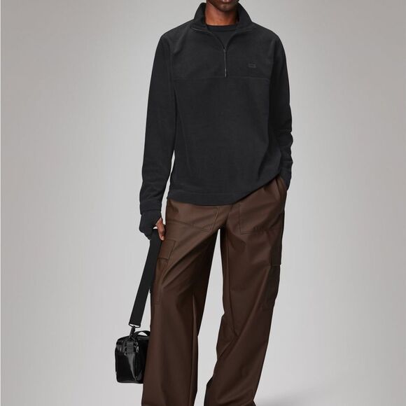 Rains Addis Fleece Half Zip black size Medium nwt - Picture 4 of 7